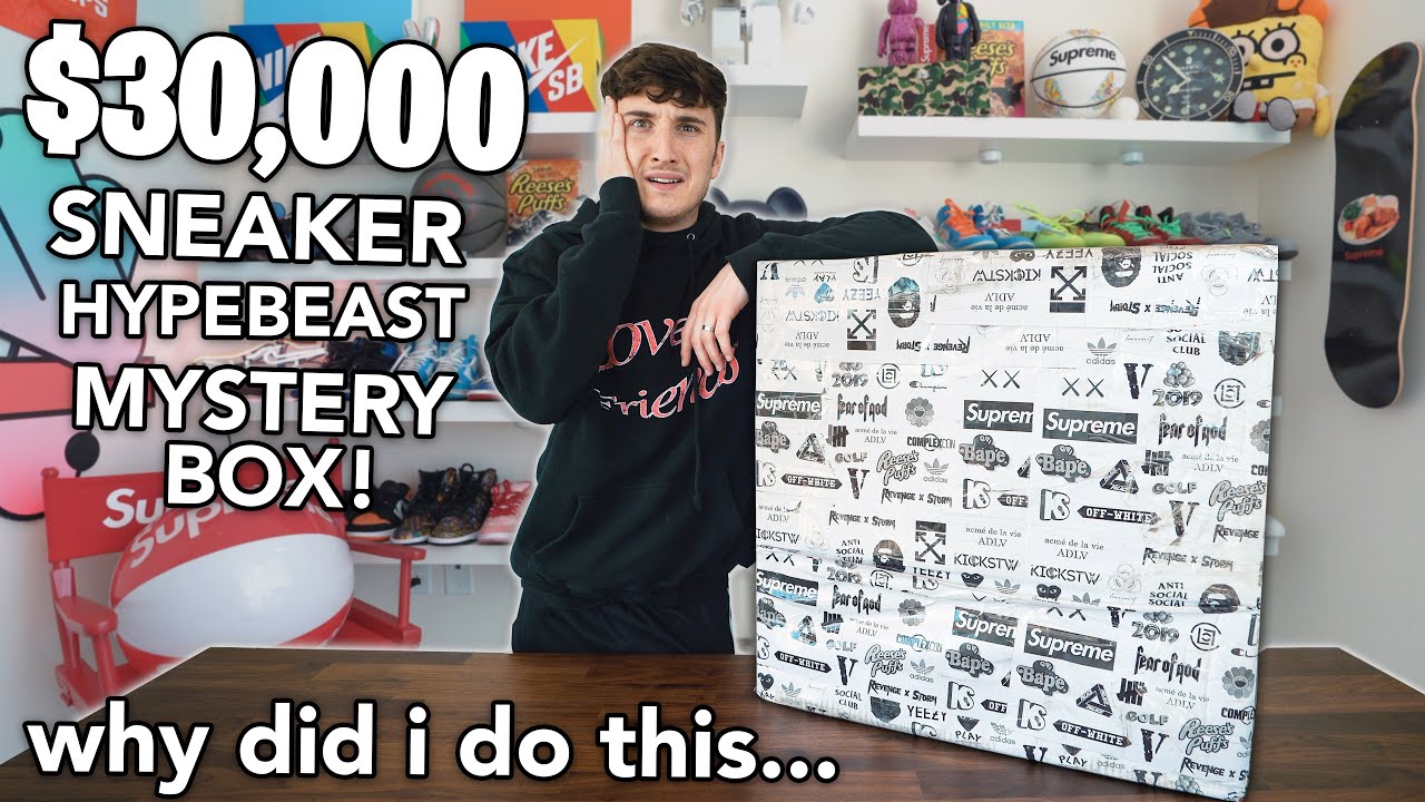 I Bought A $30,000 Sneaker/Hypebeast Mystery Box....