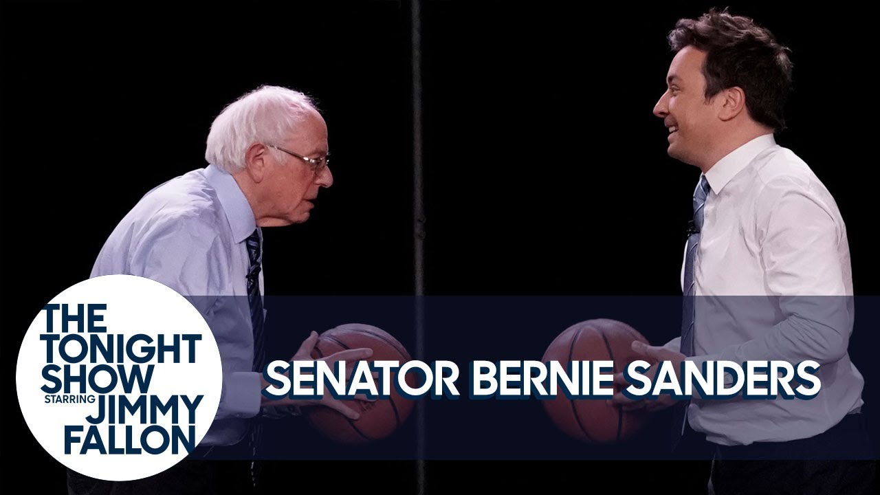 Jimmy Shoots Free-Throws with Senator Bernie Sanders
