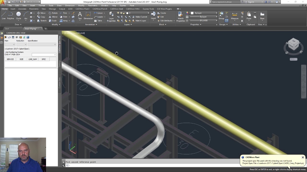 CADWorx Reference Dimension for IsoGen