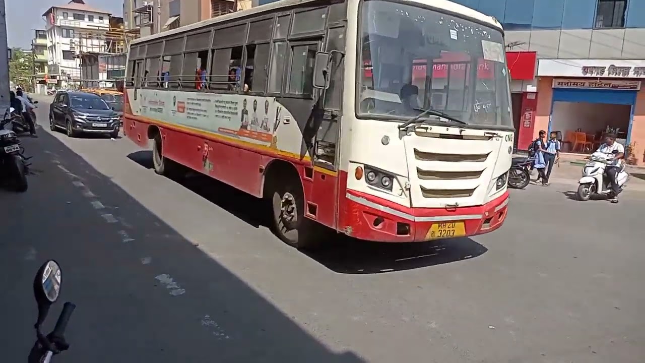 Buses At Antore Phata #bus #msrtc #travel #transport #publictransport #vehicle #kokan #highway #road