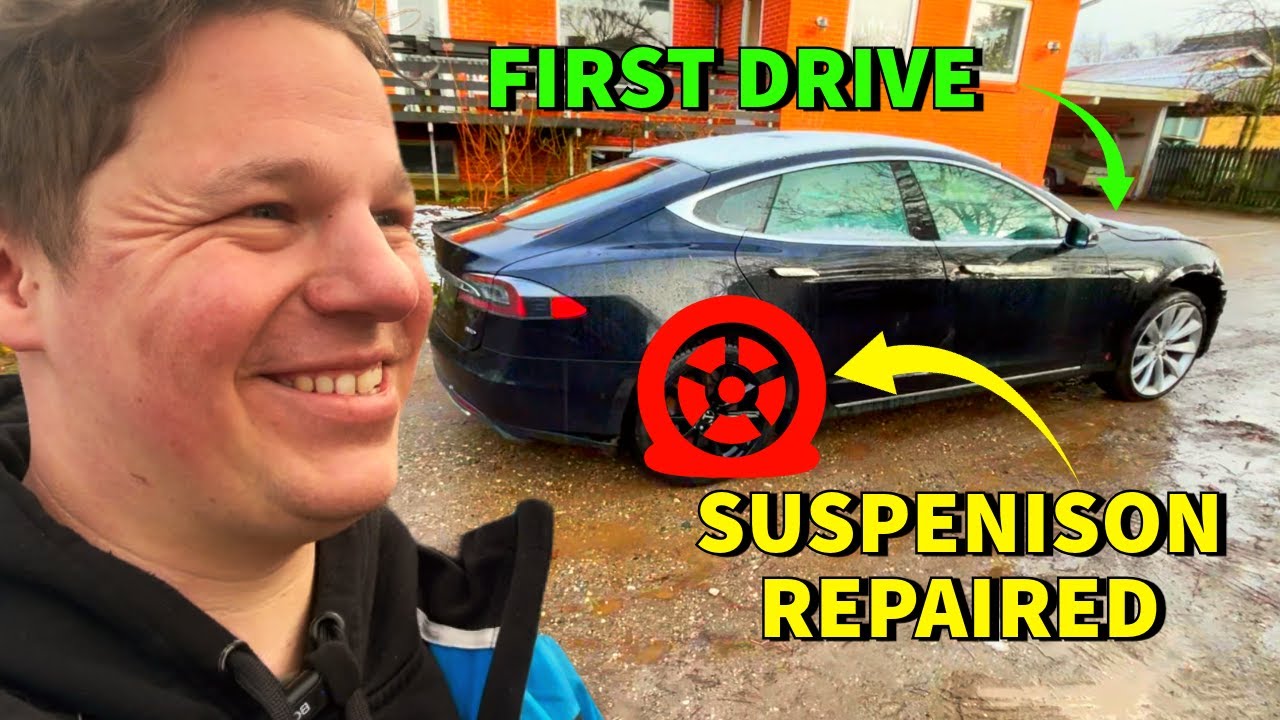 Fixing My CHEAP TESLA Suspension (FIRST DRIVE)