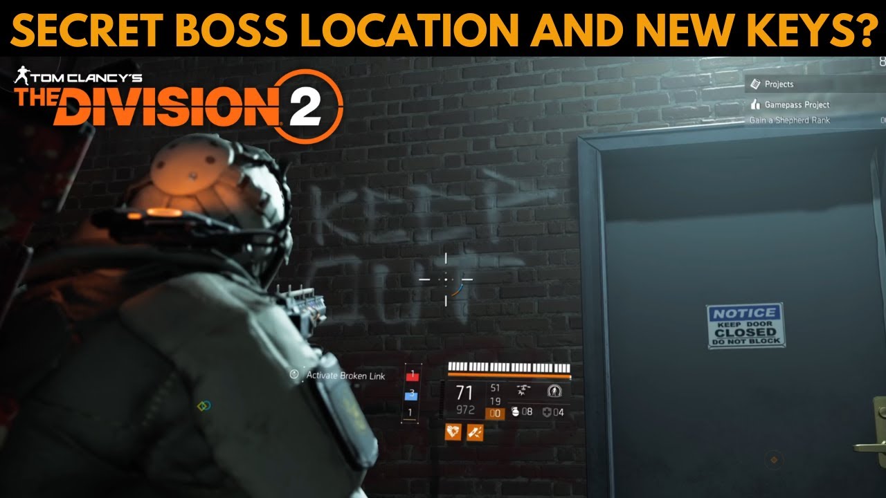 The Division 2  - NEW BOSS LOCATION? NEW KEYS! WHAT DO THEY MEAN!?