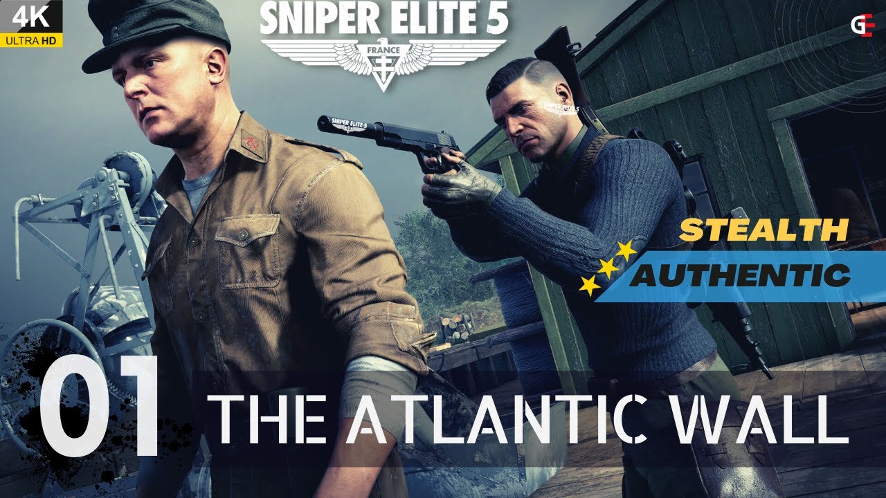 Sniper Elite 5 Mission 1 Gameplay - The Atlantic Wall | NO ALARM RAISED #sniperelite5