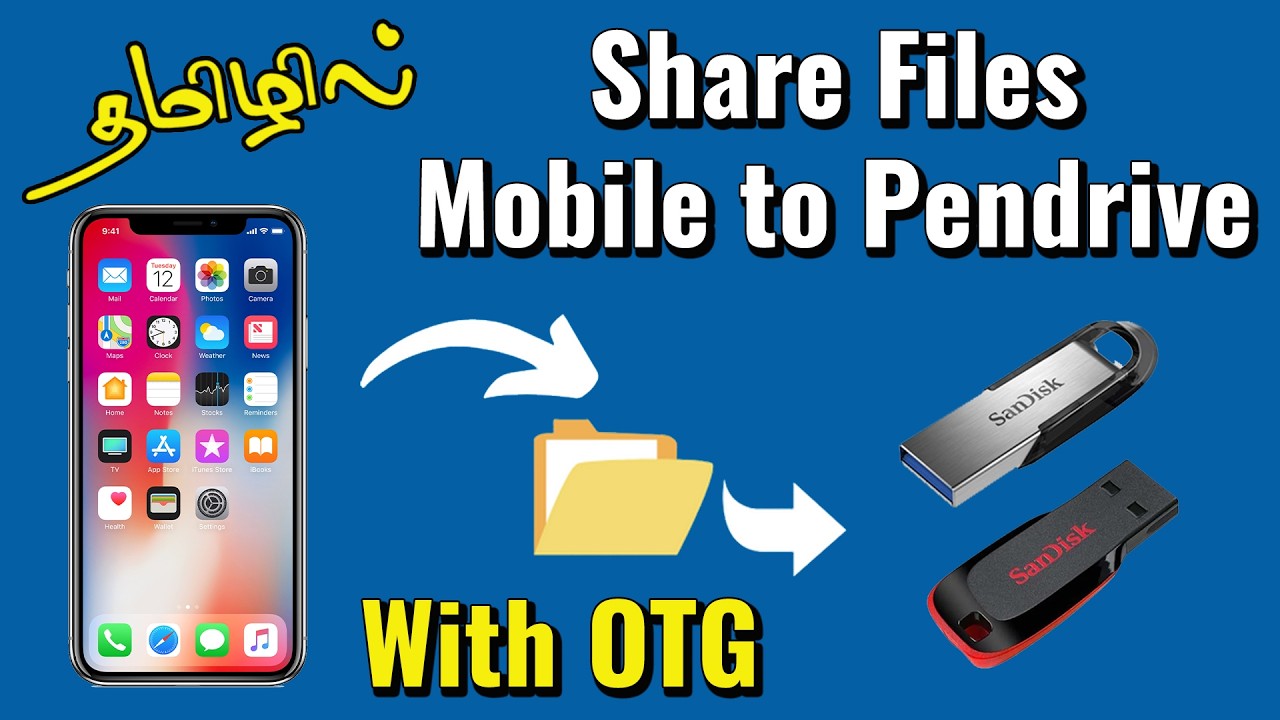Pendrive Mobile Connecting Tamil | How to Use OTG Cable | Mobile to Pendrive Transfer Tamil