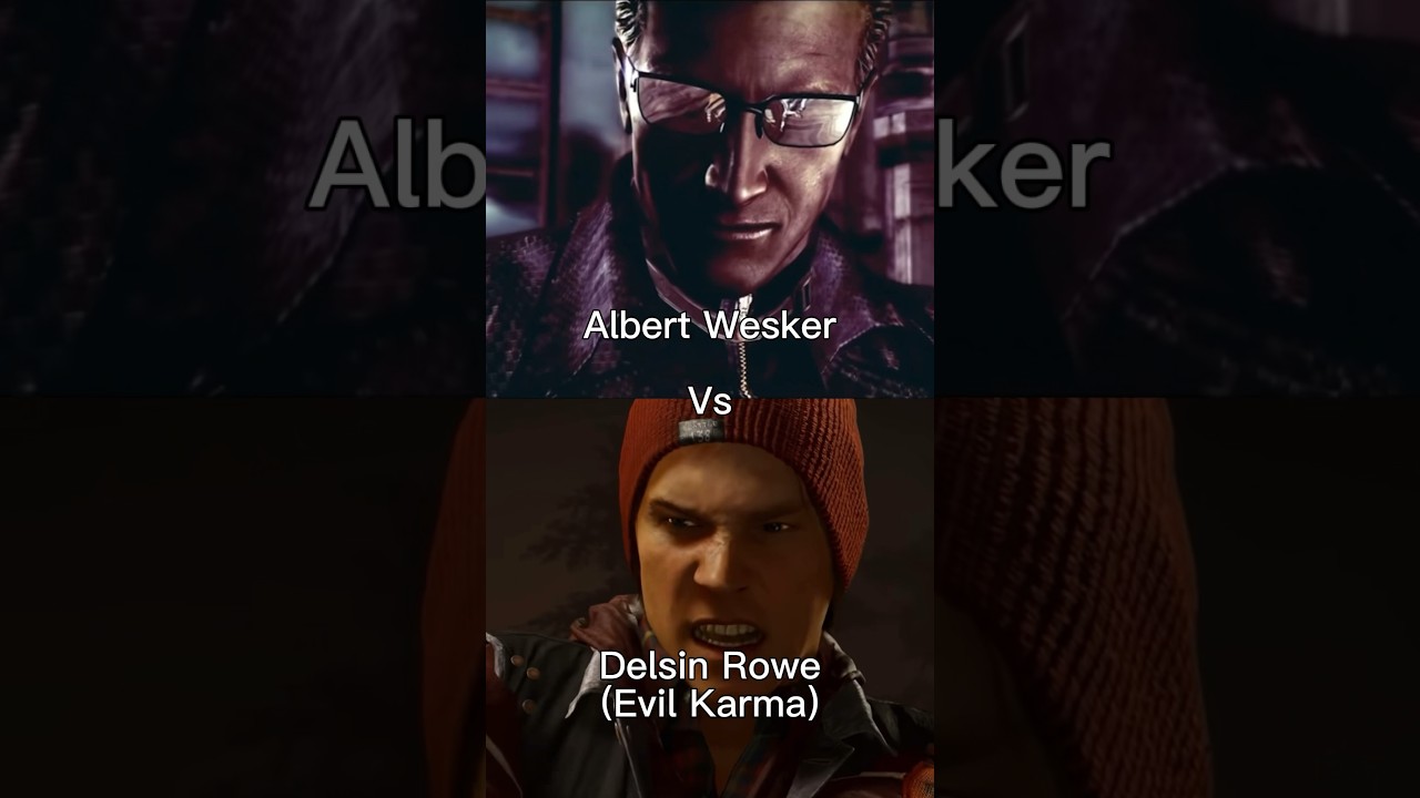 Albert Wesker vs Delsin Rowe (Evil Karma) #infamous #residentevil