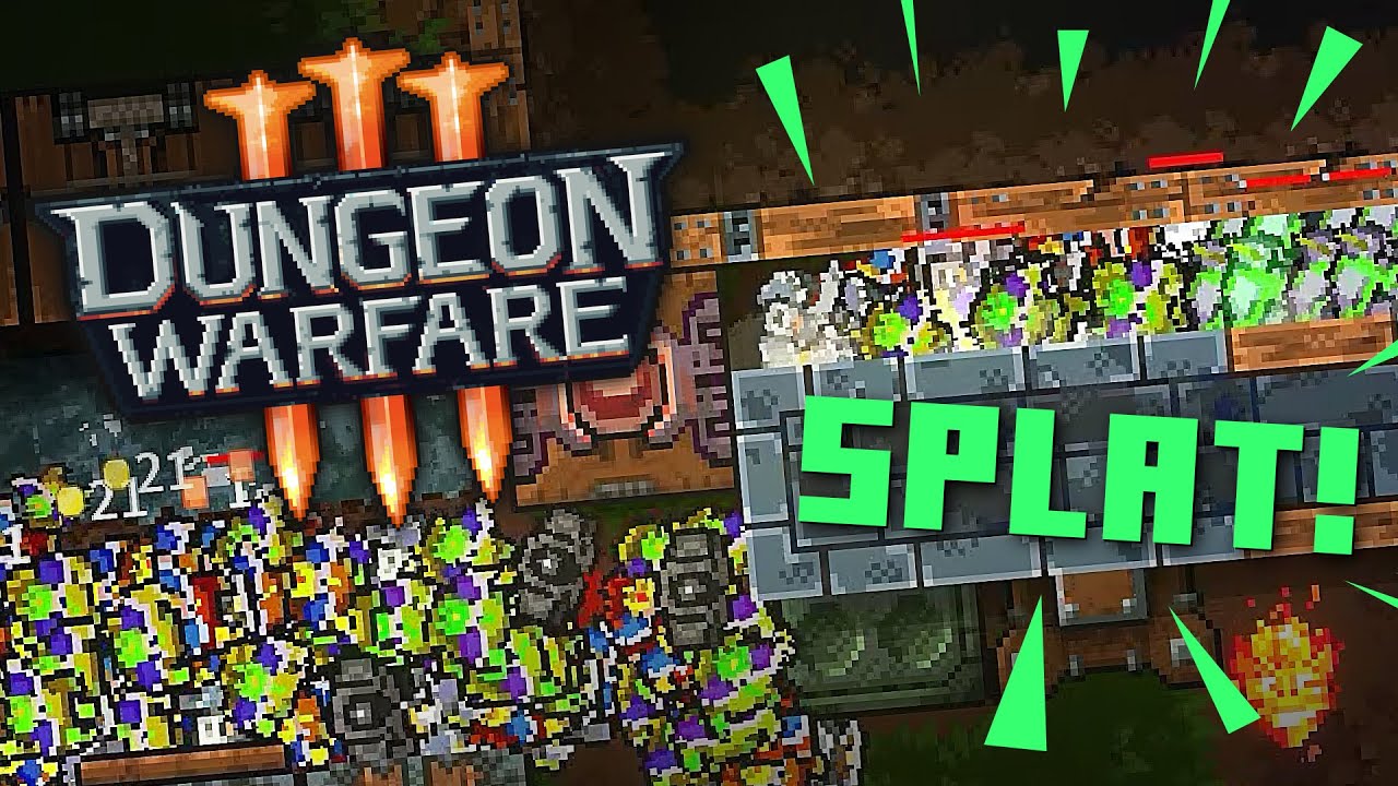 SQUISHING AN ENTIRE WAVE WITH A MASSIVE WALL! - DUNGEON WARFARE 3