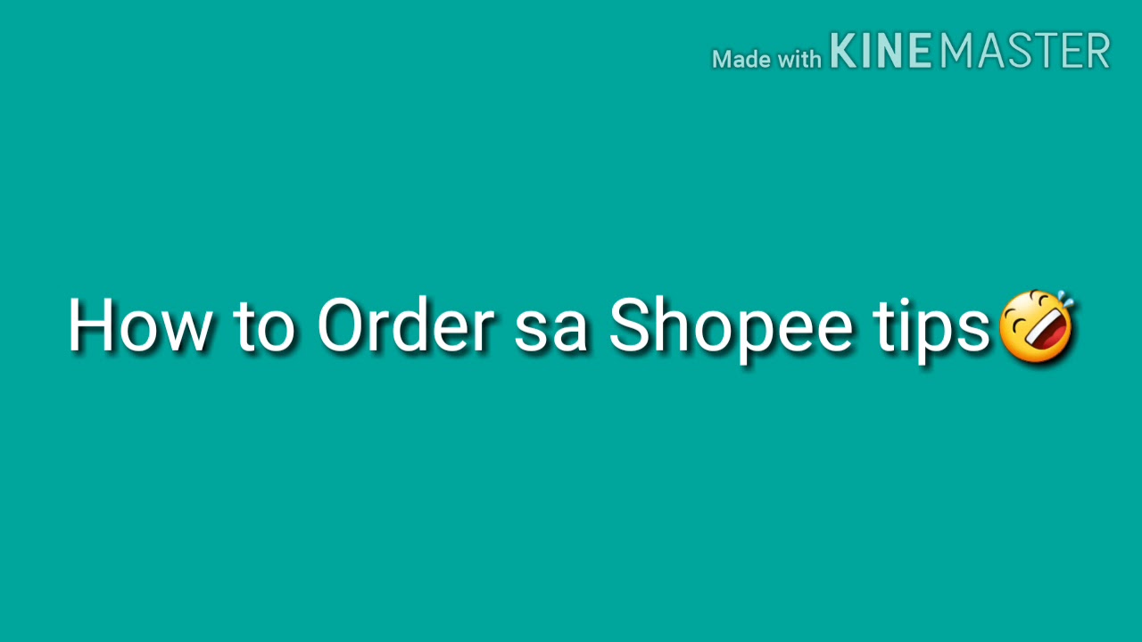 How to order in shopee (tagalog) tips😉| Kyla V. Tripod