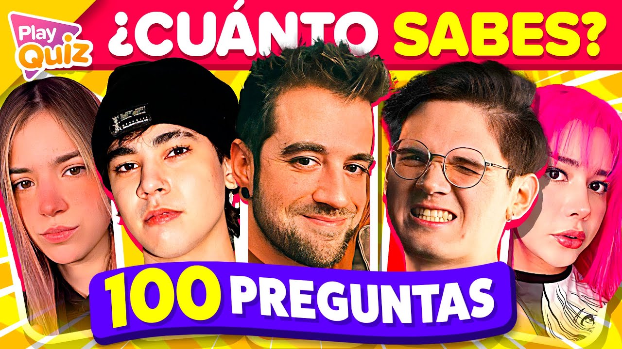 100 Preguntas de Streamers &iquest;Cu&aacute;nto sabes? 🔥👾👀 Adivina el Streamer Play Quiz de Streamers