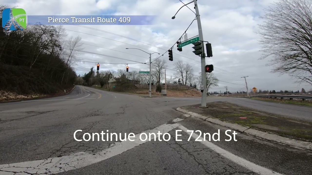 Pierce Transit Route 409 to 72nd St Transit Center