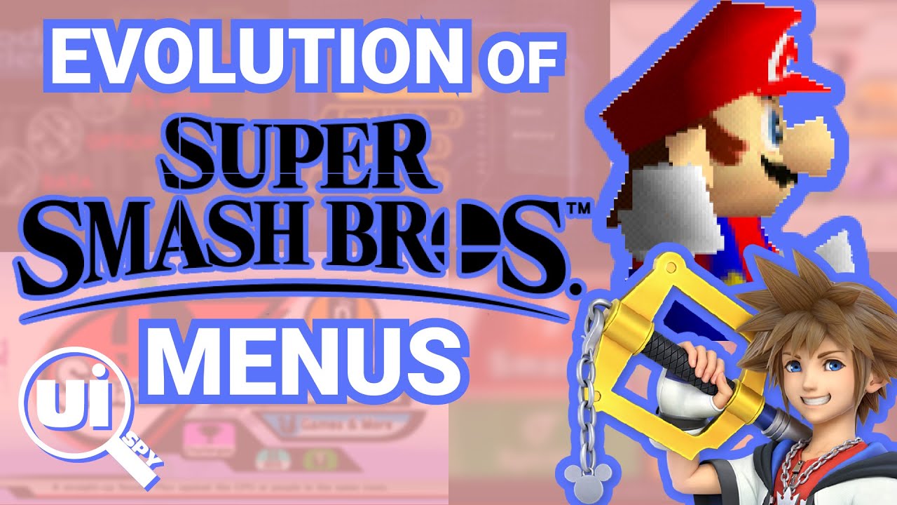 The COMPLETE History of Super Smash Bros. Menus - UI Spy