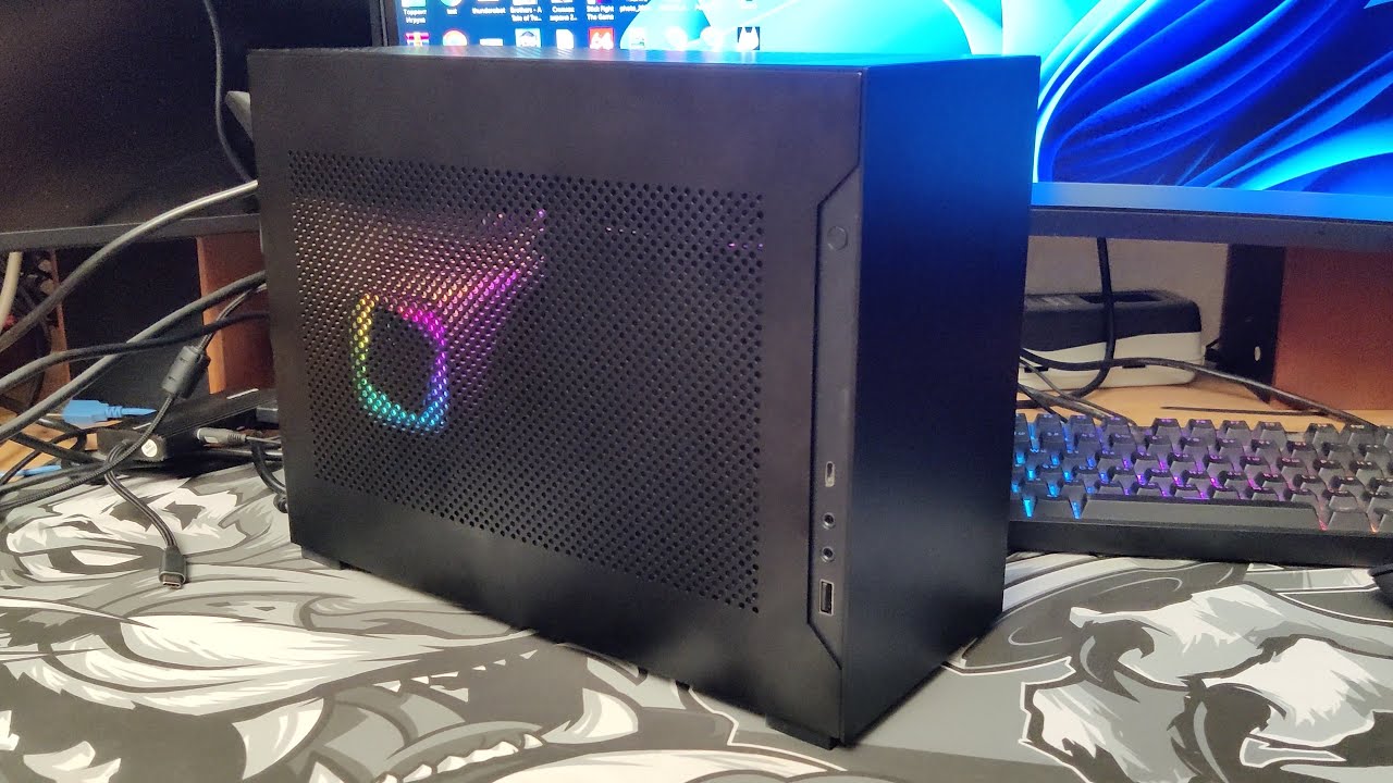 Сборка SFF ITX PC в корпусе Lian Li A4 H2O  с i5 12400f и RTX 4070 Ti.