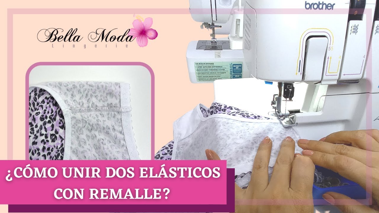 ¿CÓMO UNIR DOS ELÁSTICOS CON OVER O REMALLADORA?
