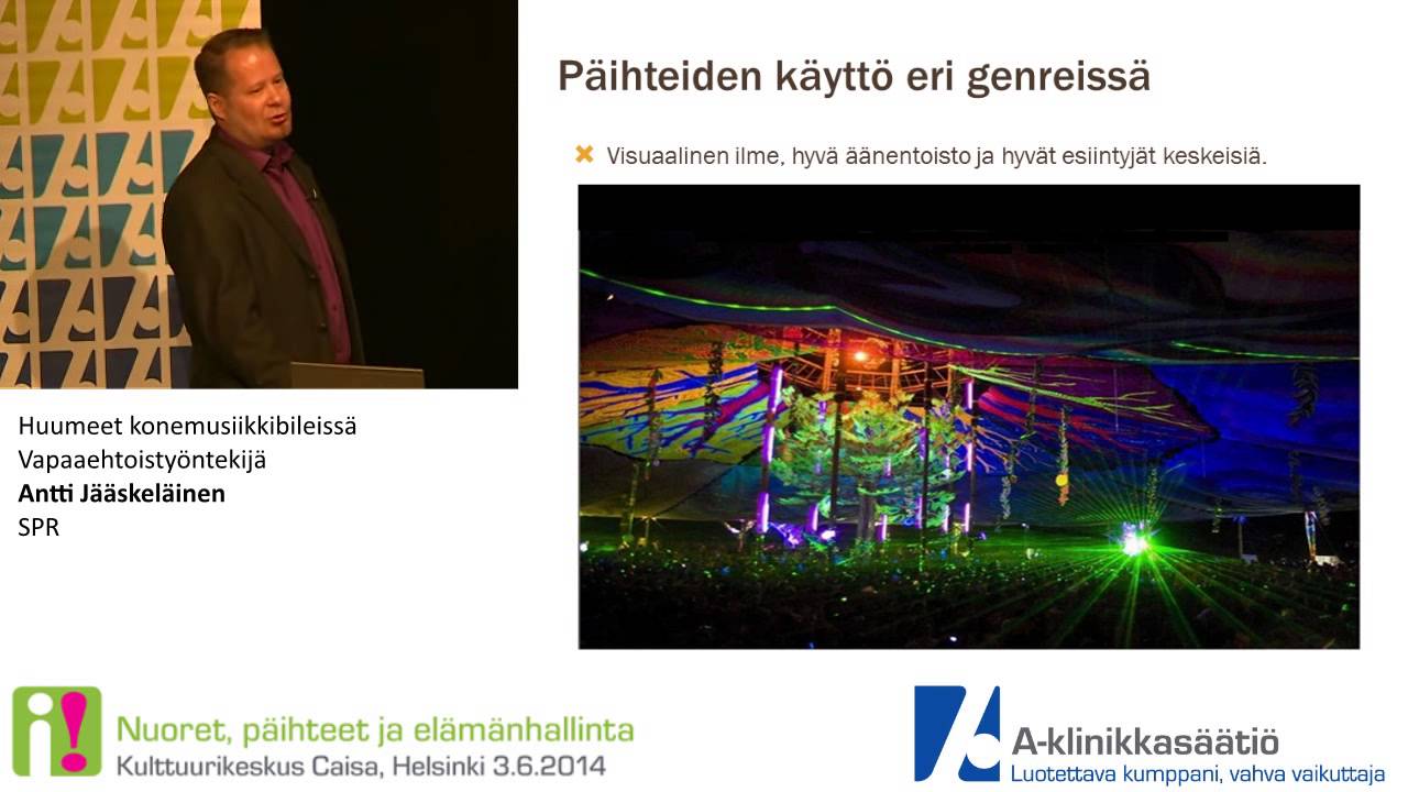 Huumeet konemusiikkibileiss&auml;