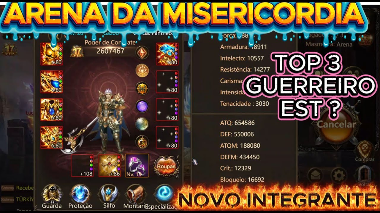 ARENA DA MISERICORDIA COM GAZZO ( TOP 3 GUERREIRO ? )