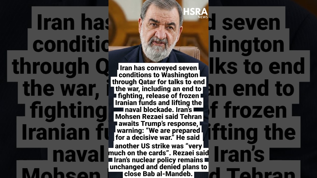 Iran Sends 7 Conditions to Trump, Warns of &ldquo;Decisive War&rdquo; #shorts #breakingnews #usa #israel #iran