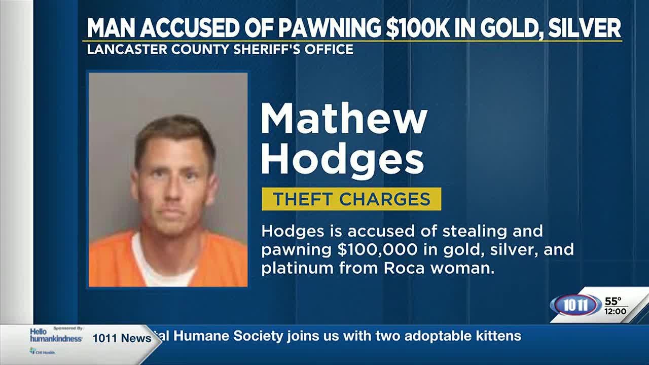 Man accused of stealing $100K worth of gold, silver from Roca woman