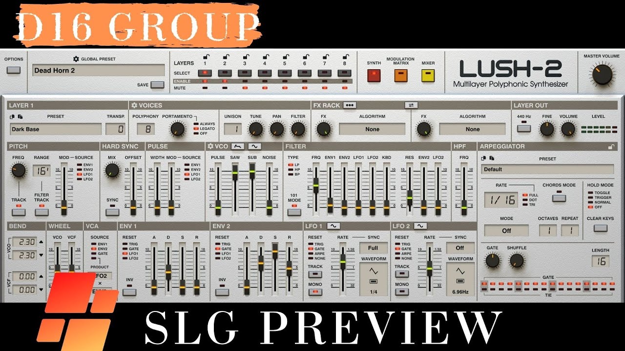 D16 Group | Lush 2 | Presets Preview