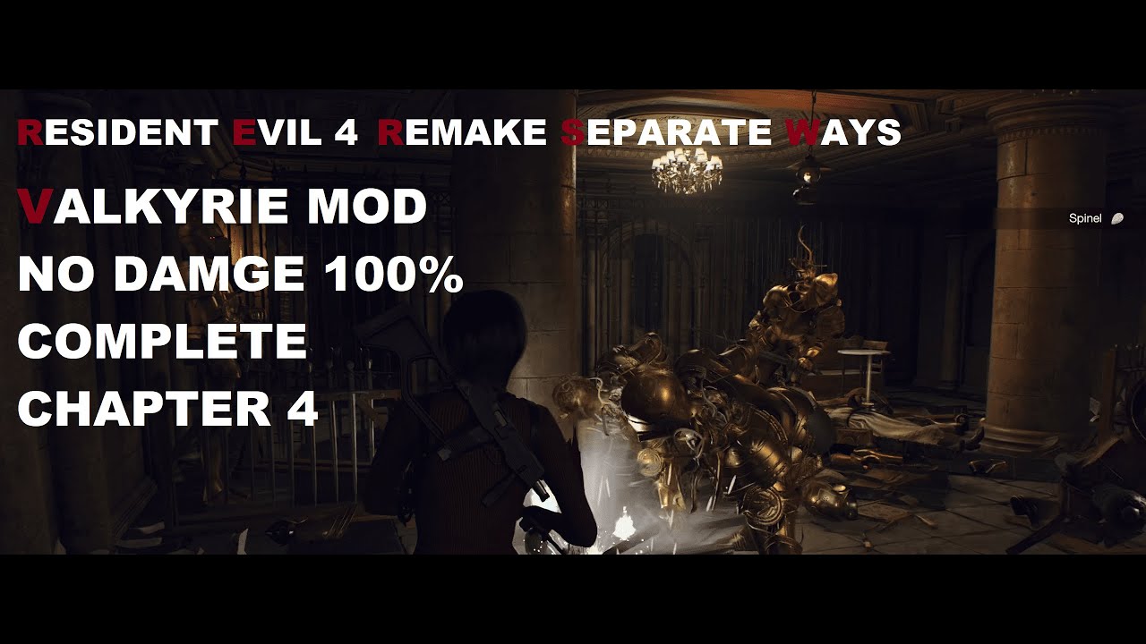 NO DAMAGE Valkyrie Mod Difficulty Chapter 4 Resident Evil 4 Remake Separate Ways 2K 60FPS #valkyrie