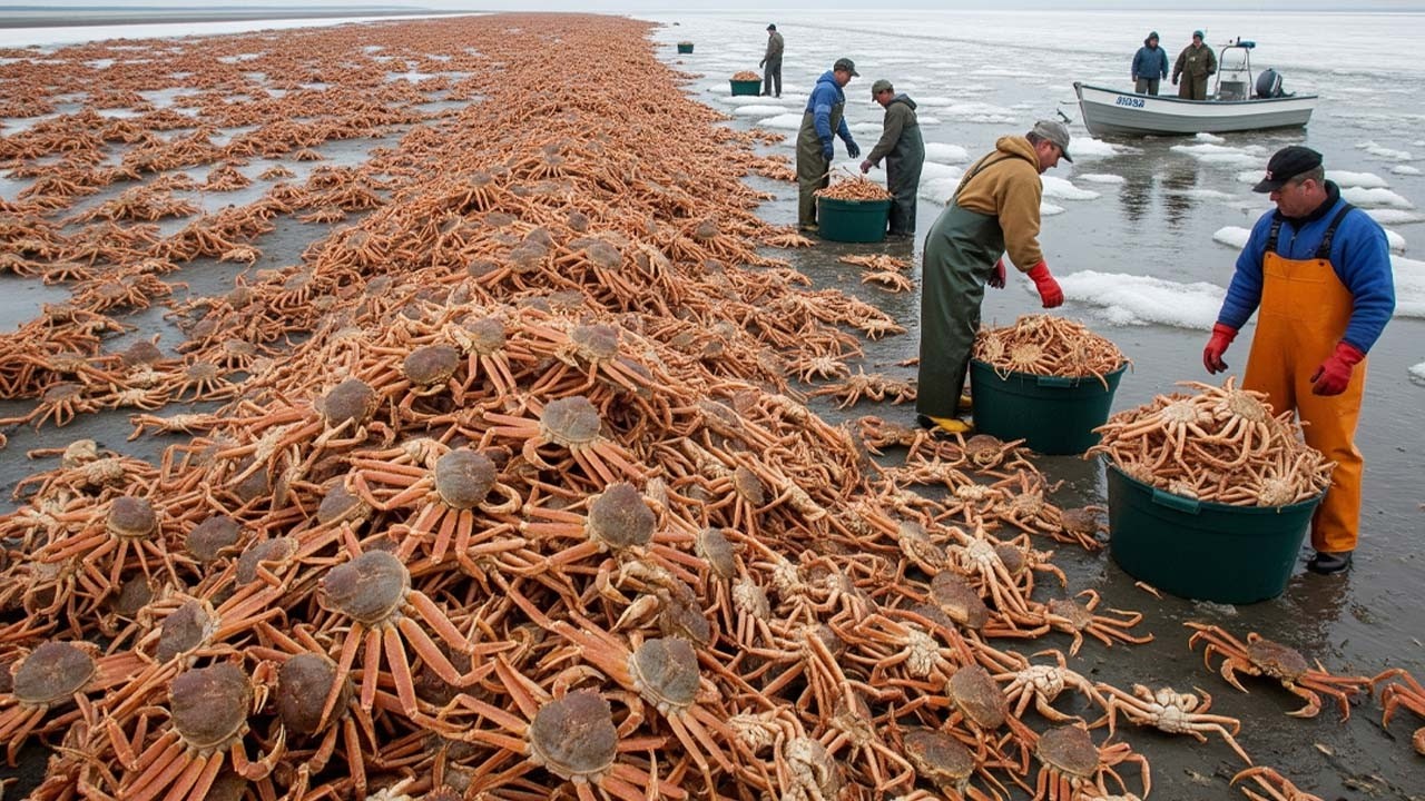 Inacreditável! Milhares De Caranguejos Gigantes Pescados Com Facilidade