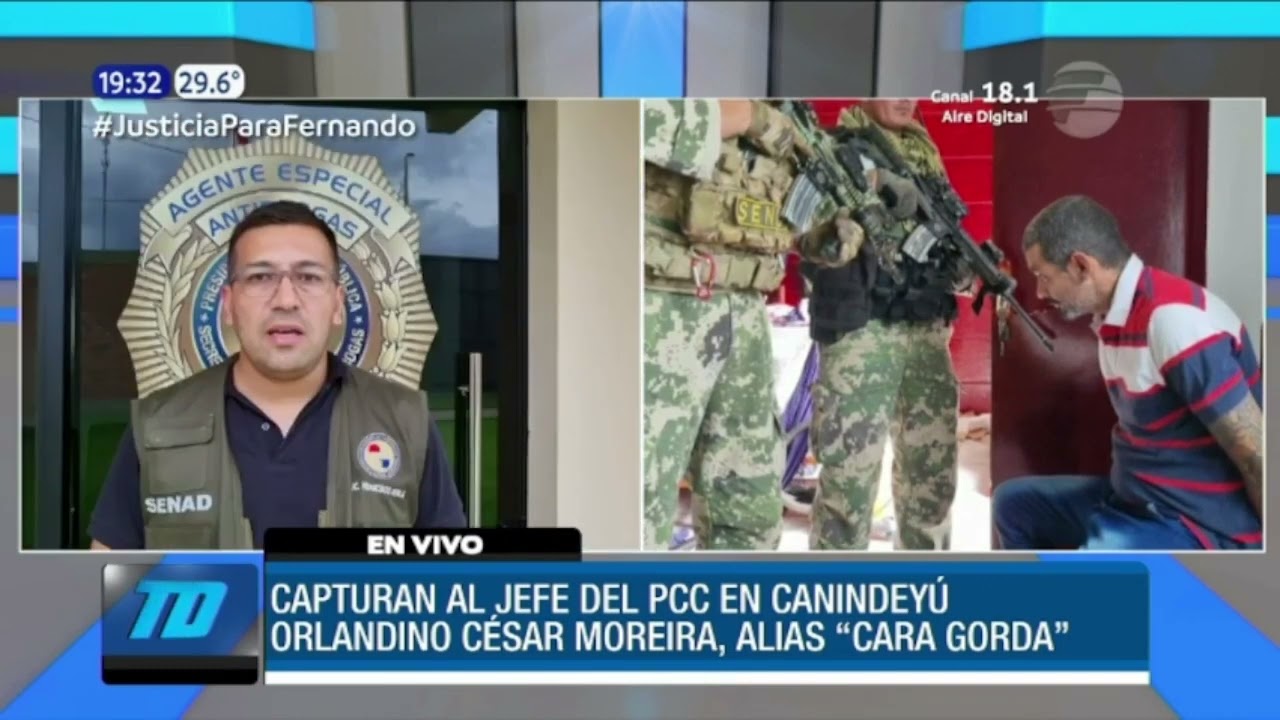 Capturan al jefe del Primer Comando Capital PCC