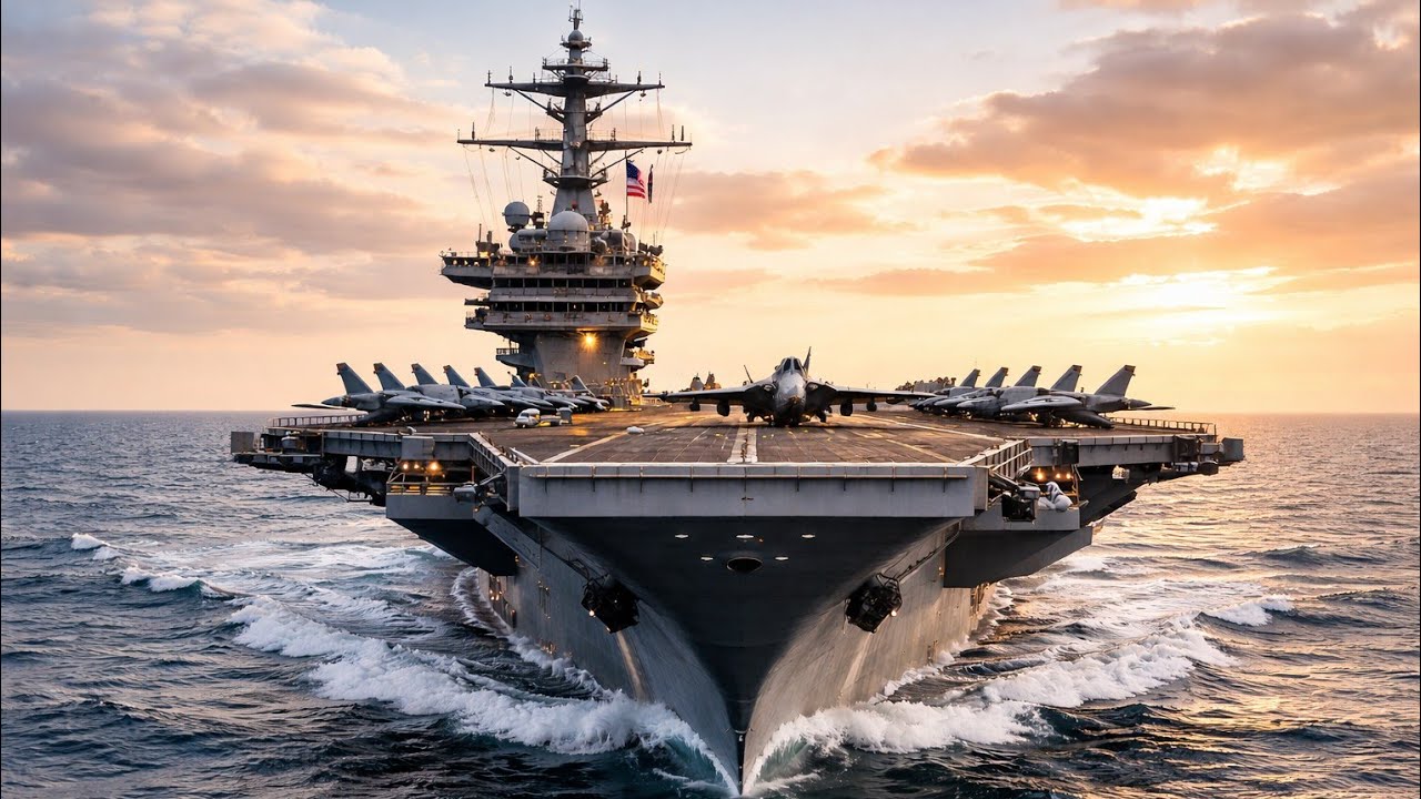🇺🇸 Donald Trump Visits the Giant Aircraft Carrier USS George H.W. Bush! | Titans of the Sea 2025