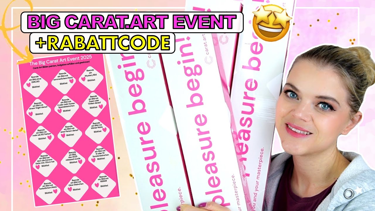 DAS PAINTE ICH fürs BIG CARAT.ART EVENT 2025 💖 +RABATTCODE