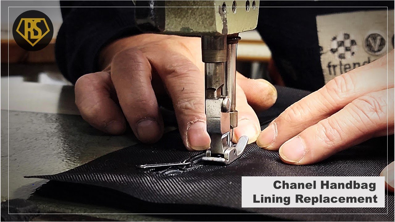 ✂️How toㅣChanel Leather Handbag Lining Restoration ㅣRe-dyeing faded colorㅣ4K 🖌️