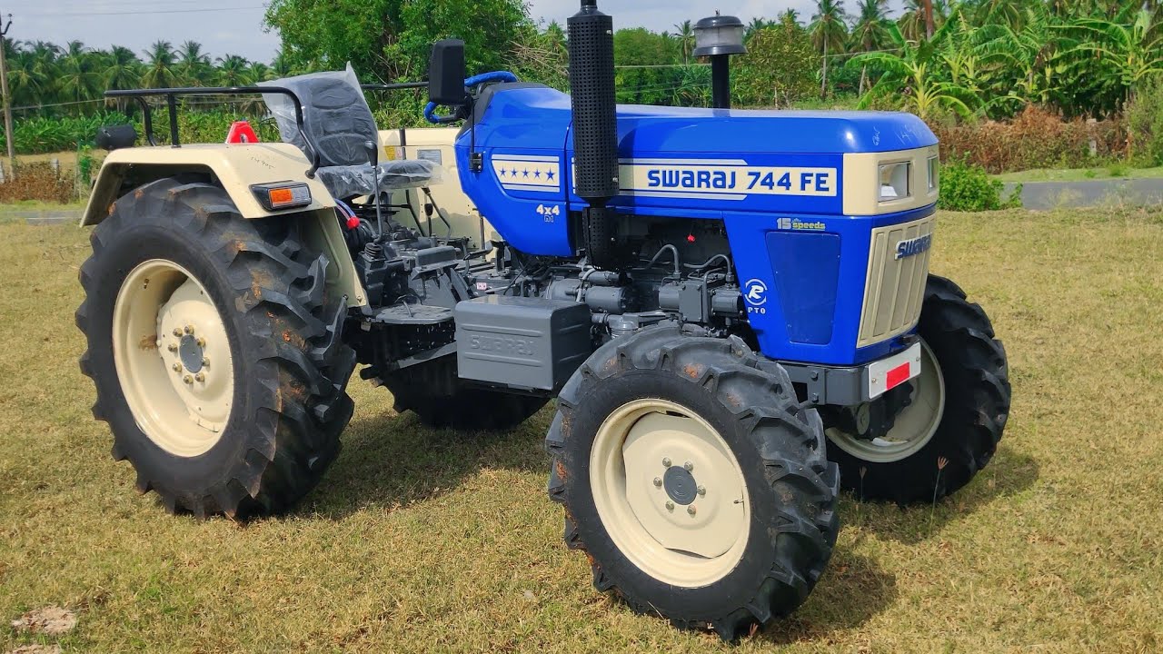 Swaraj 744 Fe 15 speed 4wd new model tractor Full review | Agriculture INDIA