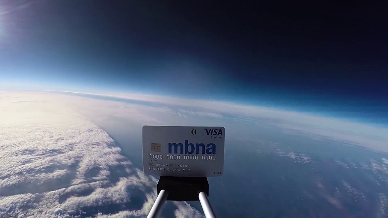 MBNA Platinum Credit Card in Space | MBNA