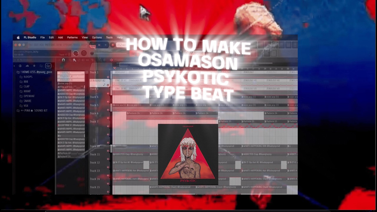 HOW TO MAKE OSAMASON PSYKOTIC BEAT FROM SCRATCH (tutorial)