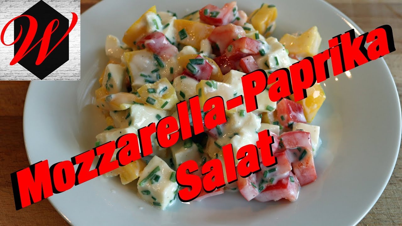 Mozzarella-Paprika-Salat einfach und lecker
