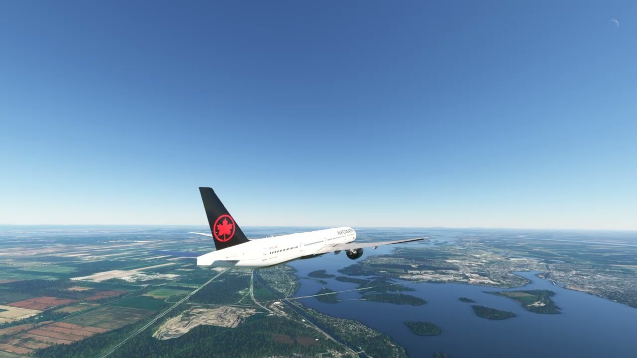 4K Ottawa to Montreal B777(Turbulence 18:08)