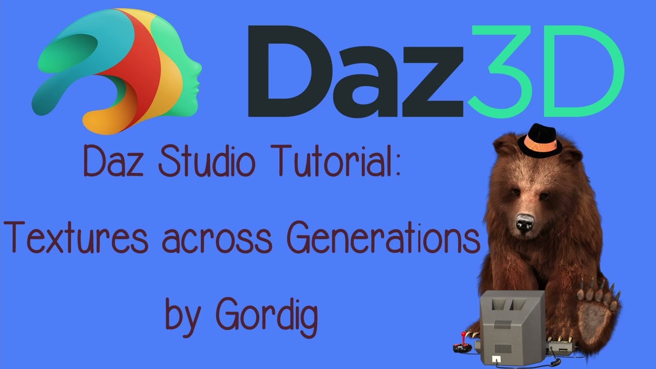 Daz Studio Tutorial: Sharing Skin Textures Across Genesis Generations