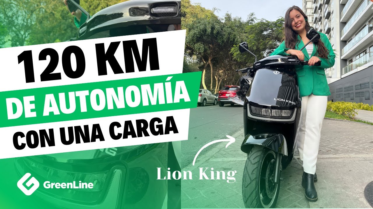 La MOTO ELÉCTRICA de batería de LITIO de 8 AÑOS DE VIDA ÚTIL y ¡120 km de AUTONOMÍA! |  LION KING