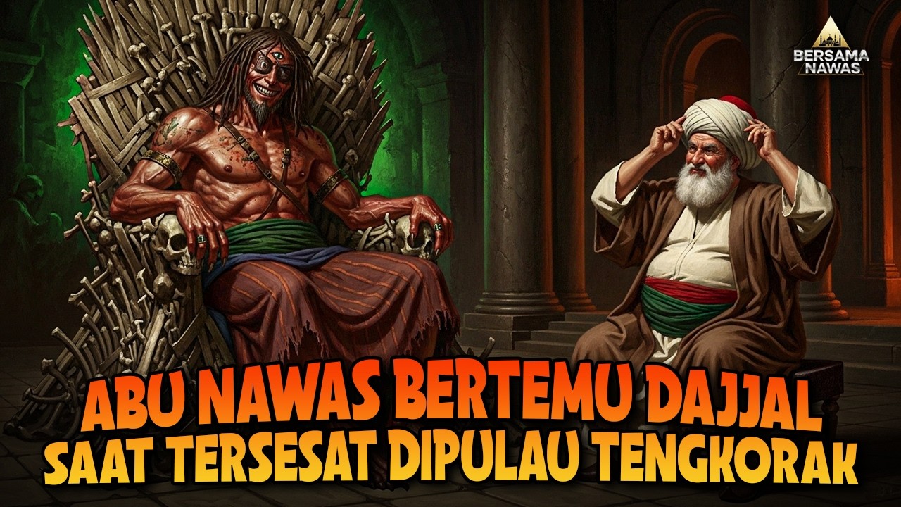 ABU NAWAS BERTEMU DAJJAL DI PULAU TENGKORAK - CERITA LUCU PENGANTAR TIDUR