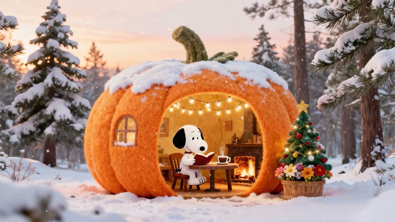 Winter Jazz Lofi with Snoopy ☕Holiday Sounds for Study, Focus & Relaxation ❄️ Cozy Lofi Music