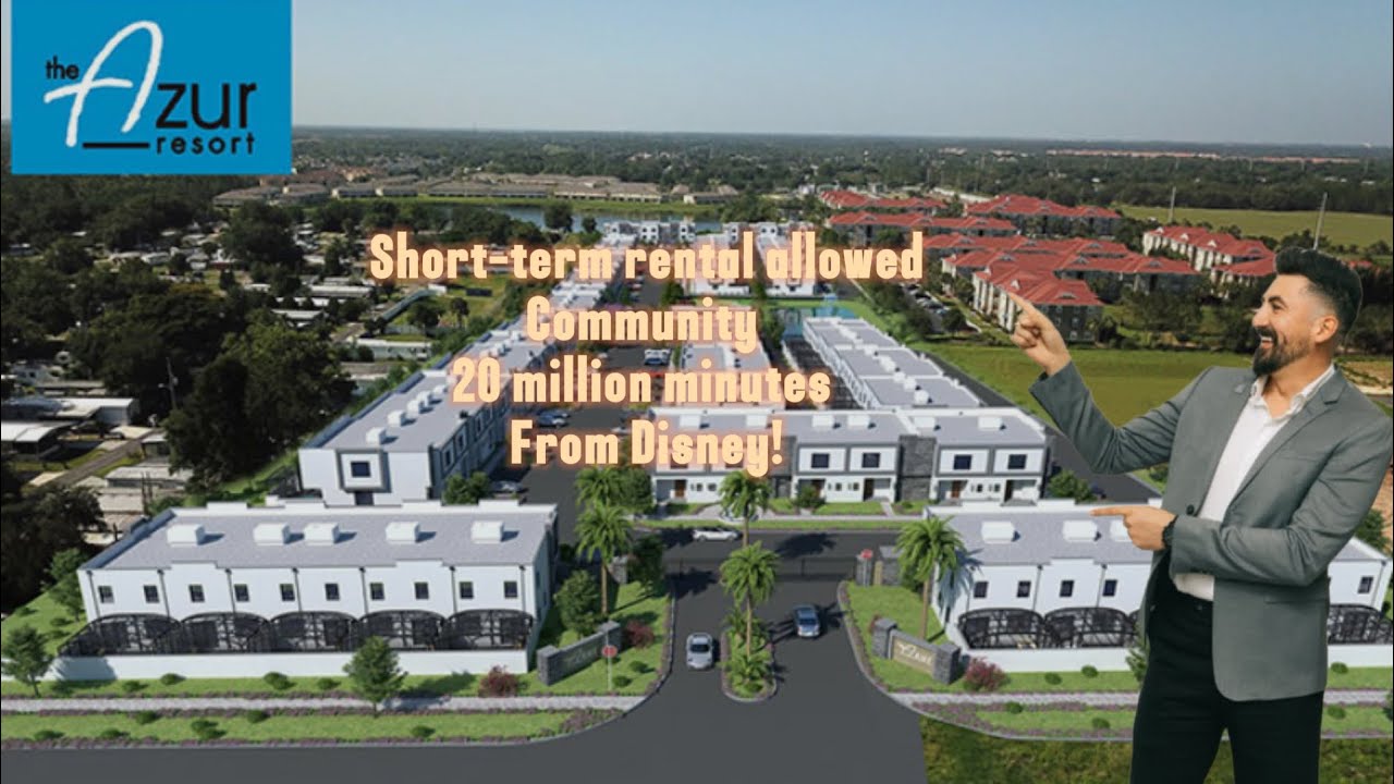 Short-Term Rental Under $300K Near Disney | Azure Resort Full Tour