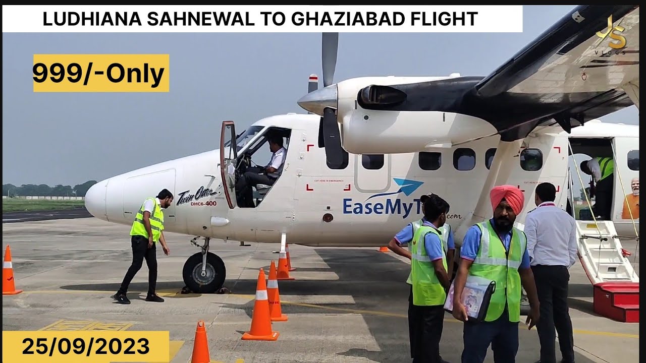 Ludhiana Sahnewal to Ghaziabad flight ✈️ 999/- #bhagwantmann #punjab #punjabgovernment #cmpunjab #pb