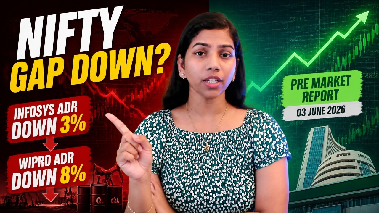 Гэп вниз по Nifty? Обвал ADR Infosys и Wipro на 3-8% | Премаркет-отчет за 3 июня