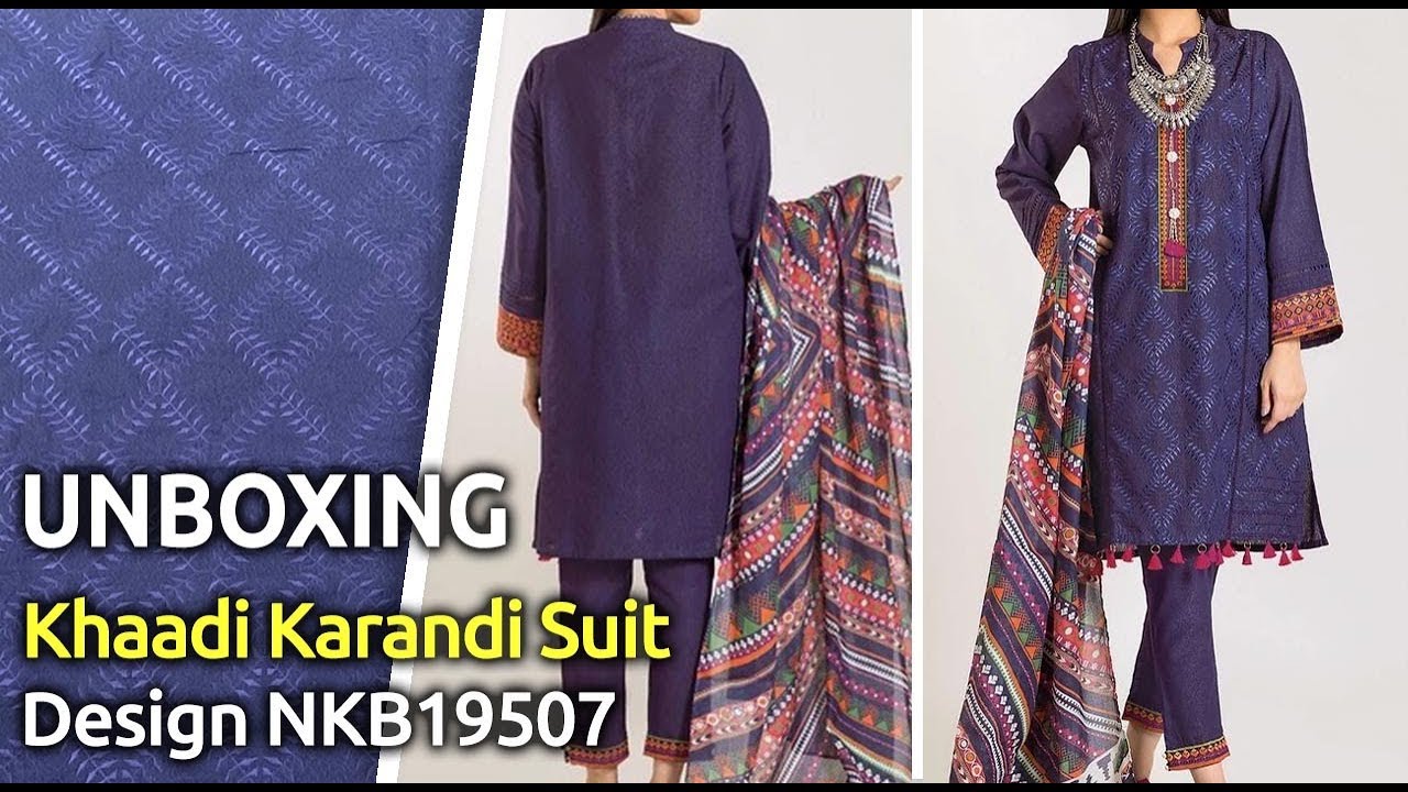 Latest Stylish&nbsp;KHAADI&nbsp;Winter Collection 2019 | Pakistani unstitched Winter Suits | Design NKB19507