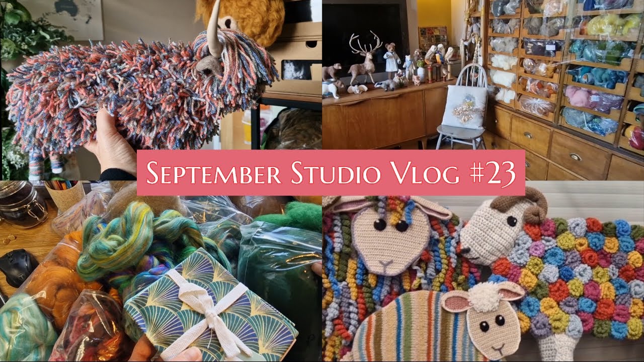 SEPTEMBER STUDIO VLOG #23 | World Of Wool Haul | Yarndale | Craft Fair | Interview | A Busy Month!