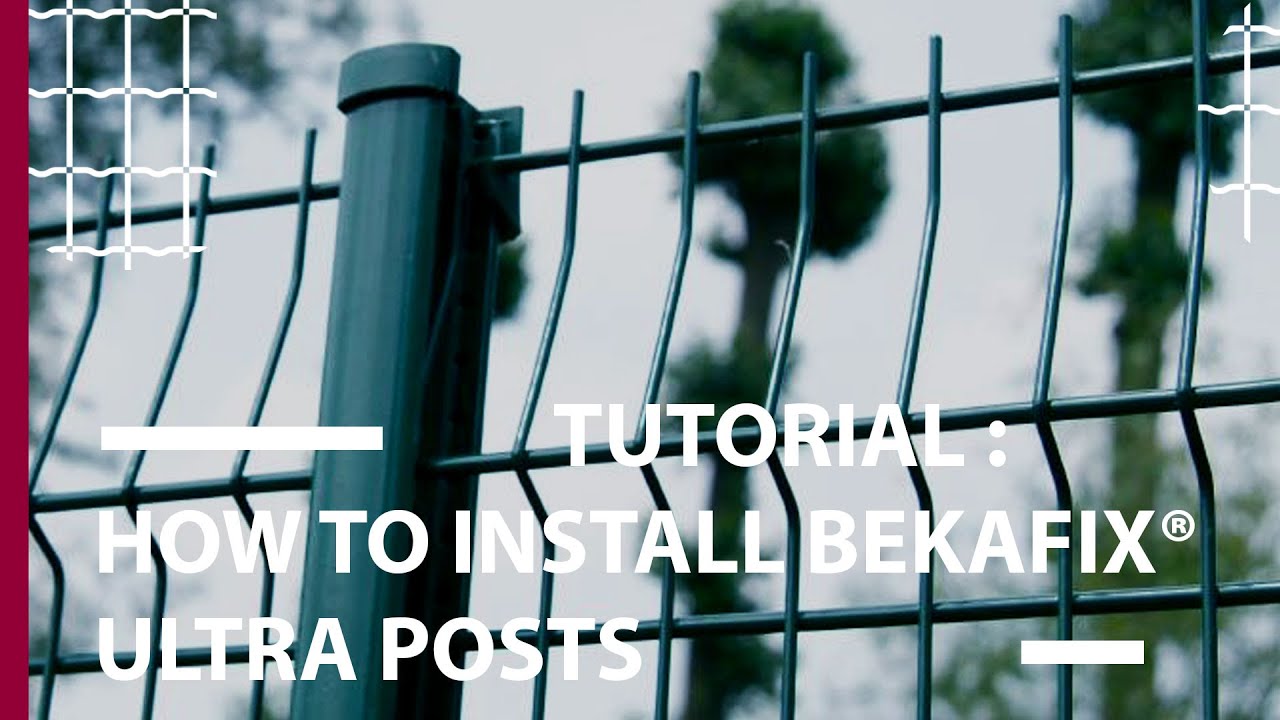 How to install fence with Bekafix ULTRA post