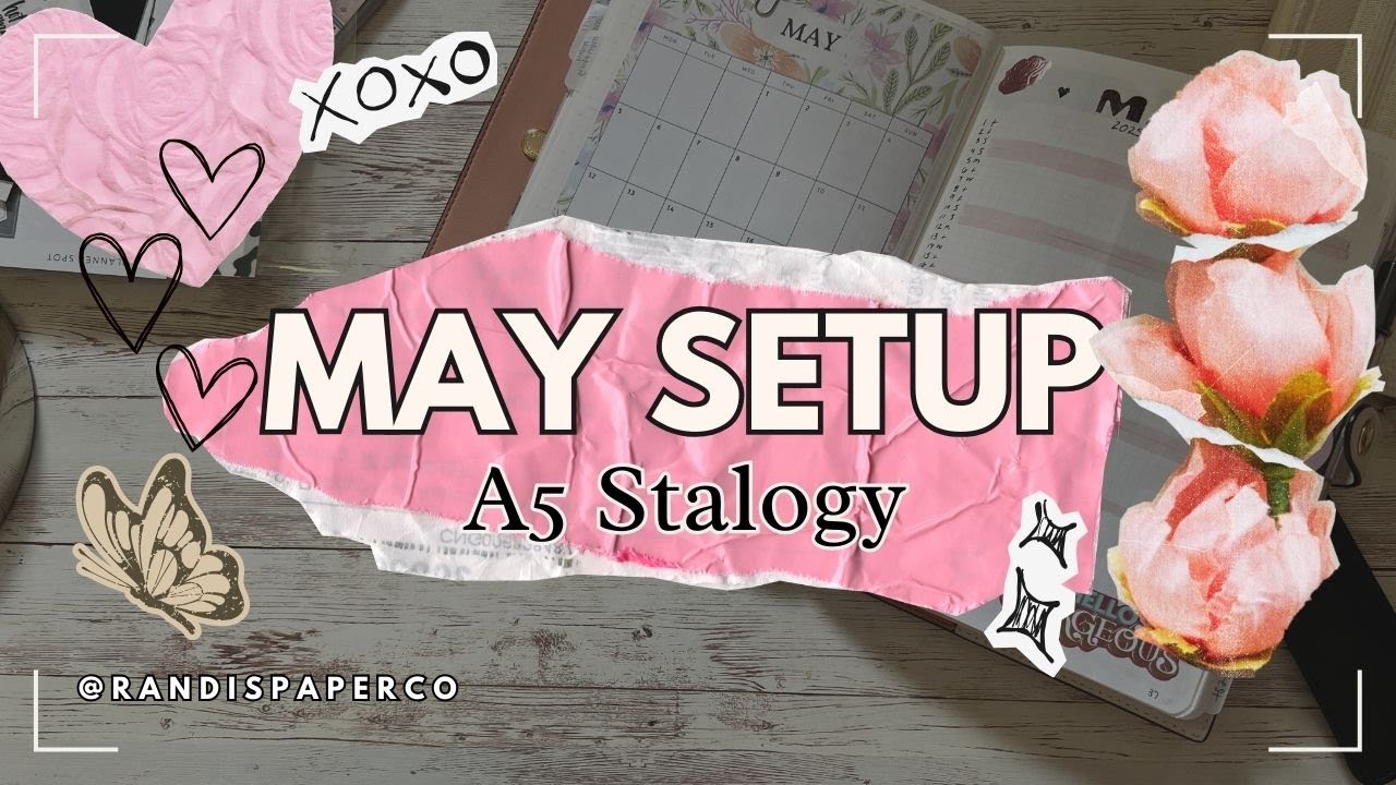 May Planner Setup | A5 Stalogy Setup | Planner Flip-Through