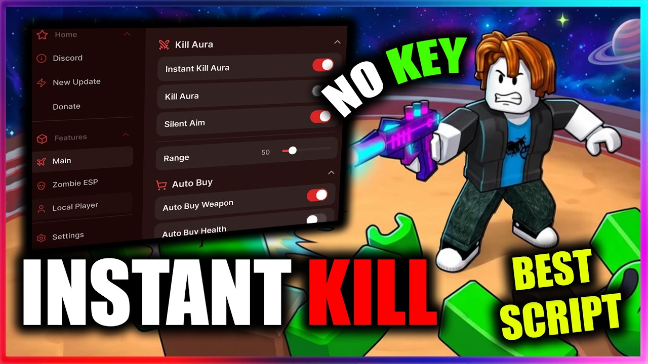 [🧟BEST] Survive Zombie Arena Script - INSTANT KILL & WAVE
