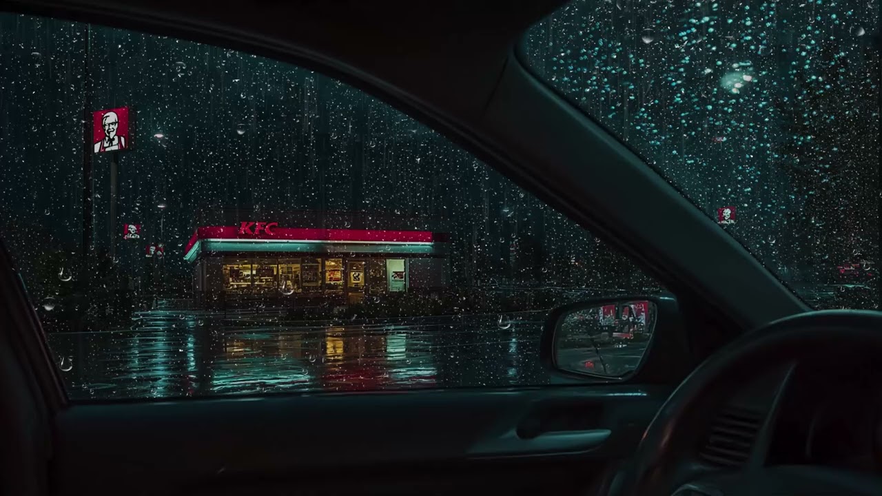 Heavy Rainstorm Ambience to Quiet Overthinking – Calming Night Rain for Deep Sleep, Study Focus
