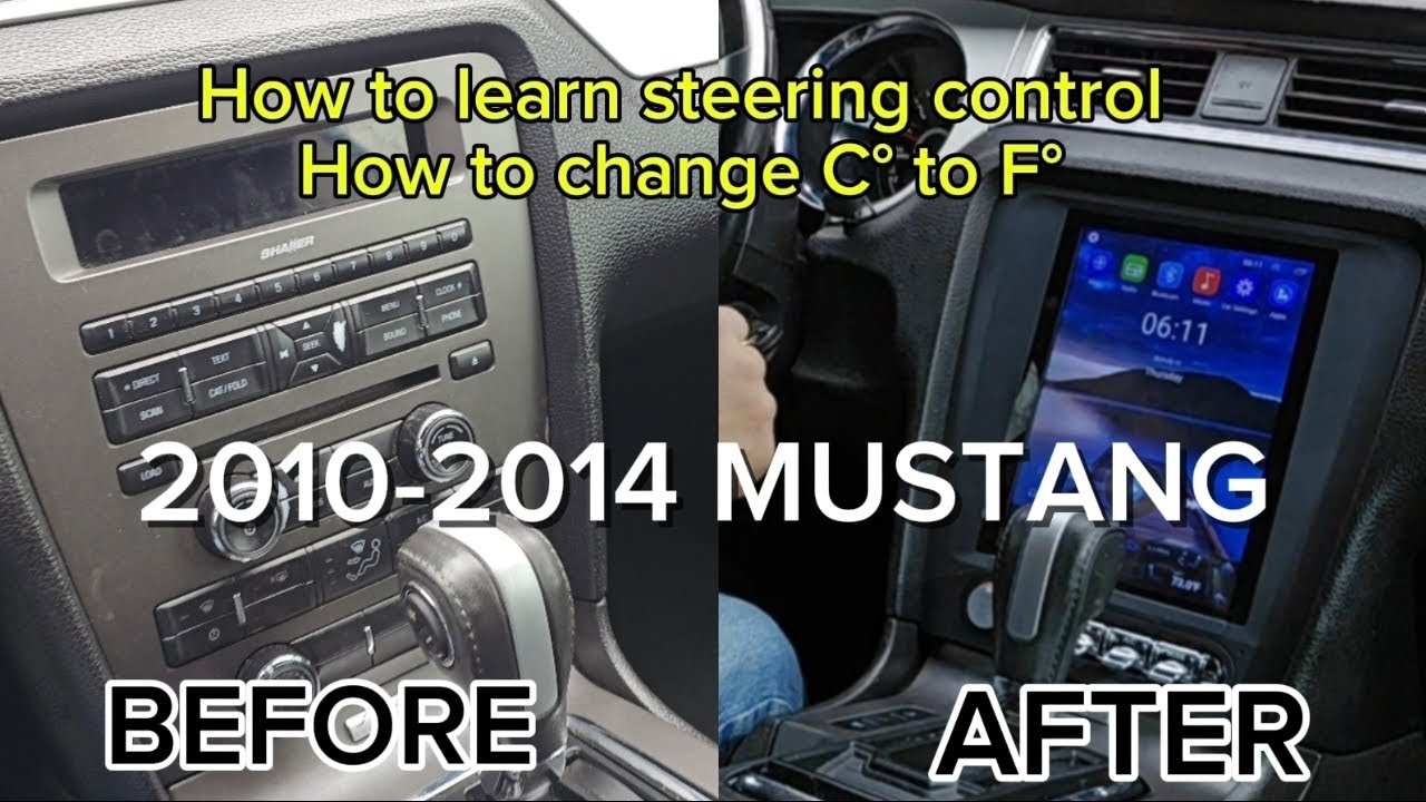 Обновление магнитолы в Mustang 2010-2014 годов до экрана Android.