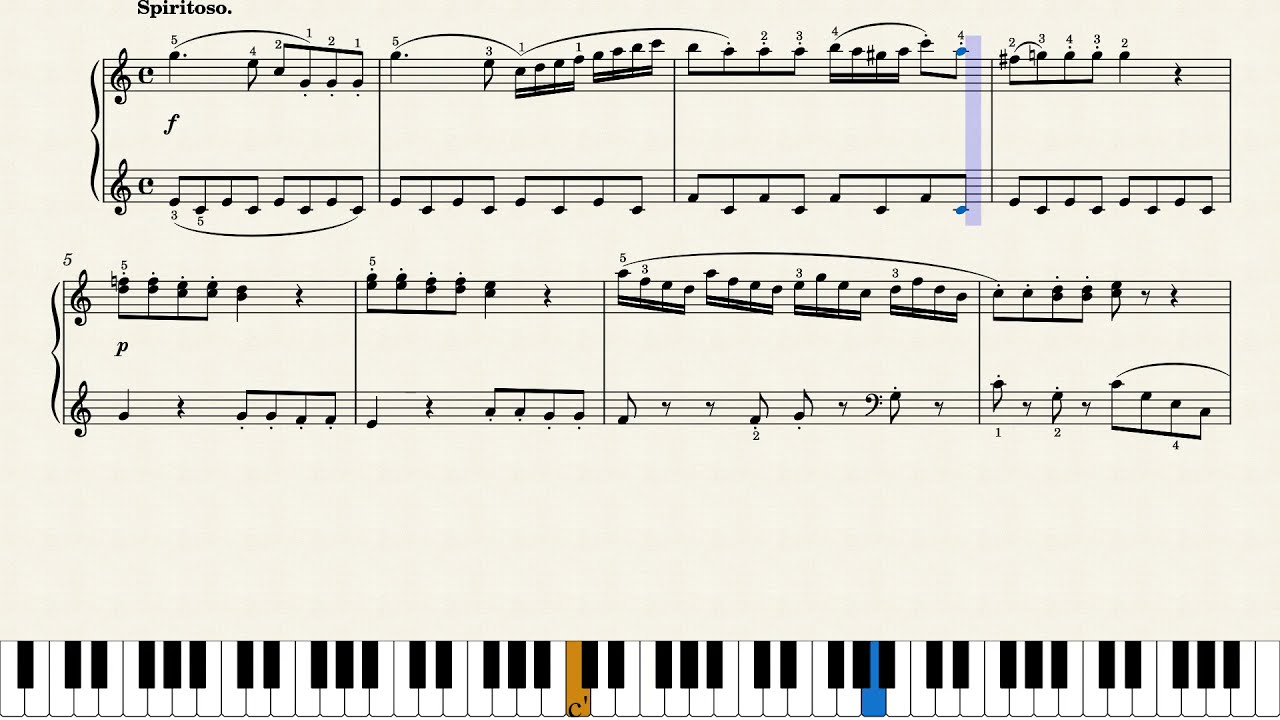 클레멘티 소나티네 Op.36 3번 1악장 | Muzio Clementi Sonatina Op.36 No.3 I.Spiritoso