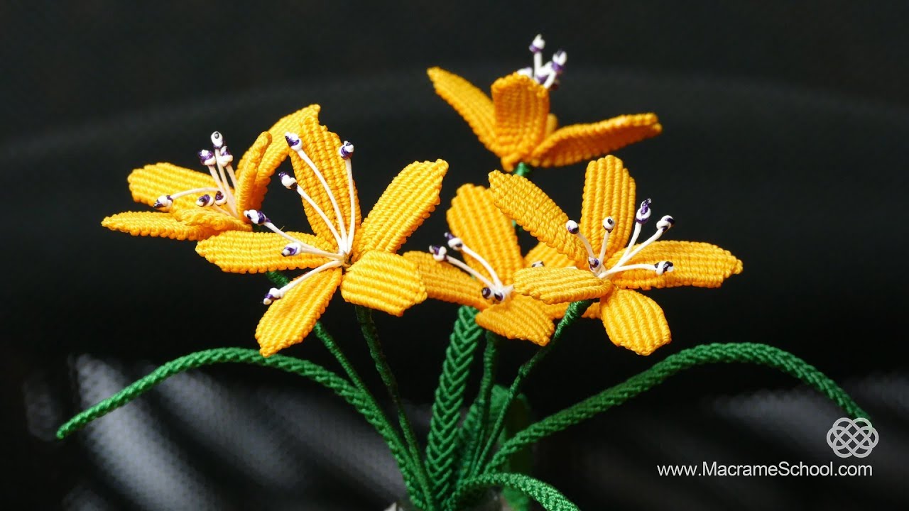 DIY Spring Blooming Flowers Macramé Tutorial