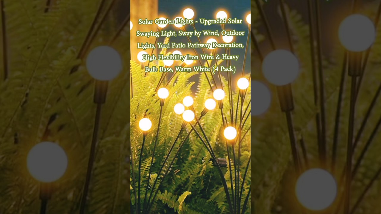 🎆Solar Garden Lights  Upgraded Solar Swaying Light, Outdoor Lights 