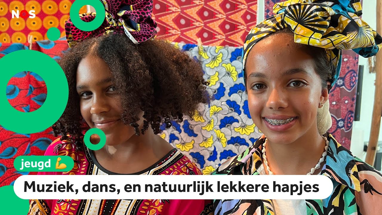 Kinderen vieren het einde van de slavernij